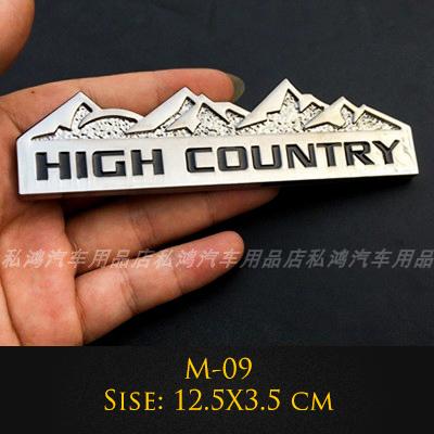 3D Metal Emblem 4X4 Trail Rated Badge High Country Logo Stickers For Jeep Wrangler Patriot Car Styling Car Stickers Accessories po1
