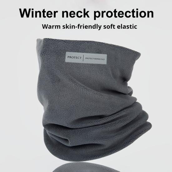 Men Scarf Thick Warm Elastic Knitted Anti-slip Multifunctional Lightweight Windproof Cycling Piled Neck Warmer Headband Hat Winter Neck Wrap