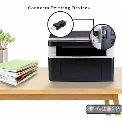 USB-адаптер для принтера, подходит для HP Canon Dell Epson Brother, сканера и внешнего жесткого диска, 2 шт.
