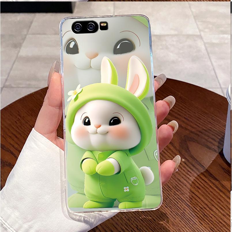 Чехол для Huawei P10 VTR-L09 VTR-L29 P10 Plus VKY-L09 VKY-L29 Корпус Роскошный Милый Заяц Любовь Смешной Прозрачный Мягкий Силиконовый Чехол для Телефона
