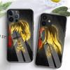 Case For iPhone 14 Glass Hard Back Demon Slayer Cover Coque For Iphone 6 6s 7 8 14 Plus X Xs Max Xr 11 12 13 14 Pro Max Se2020