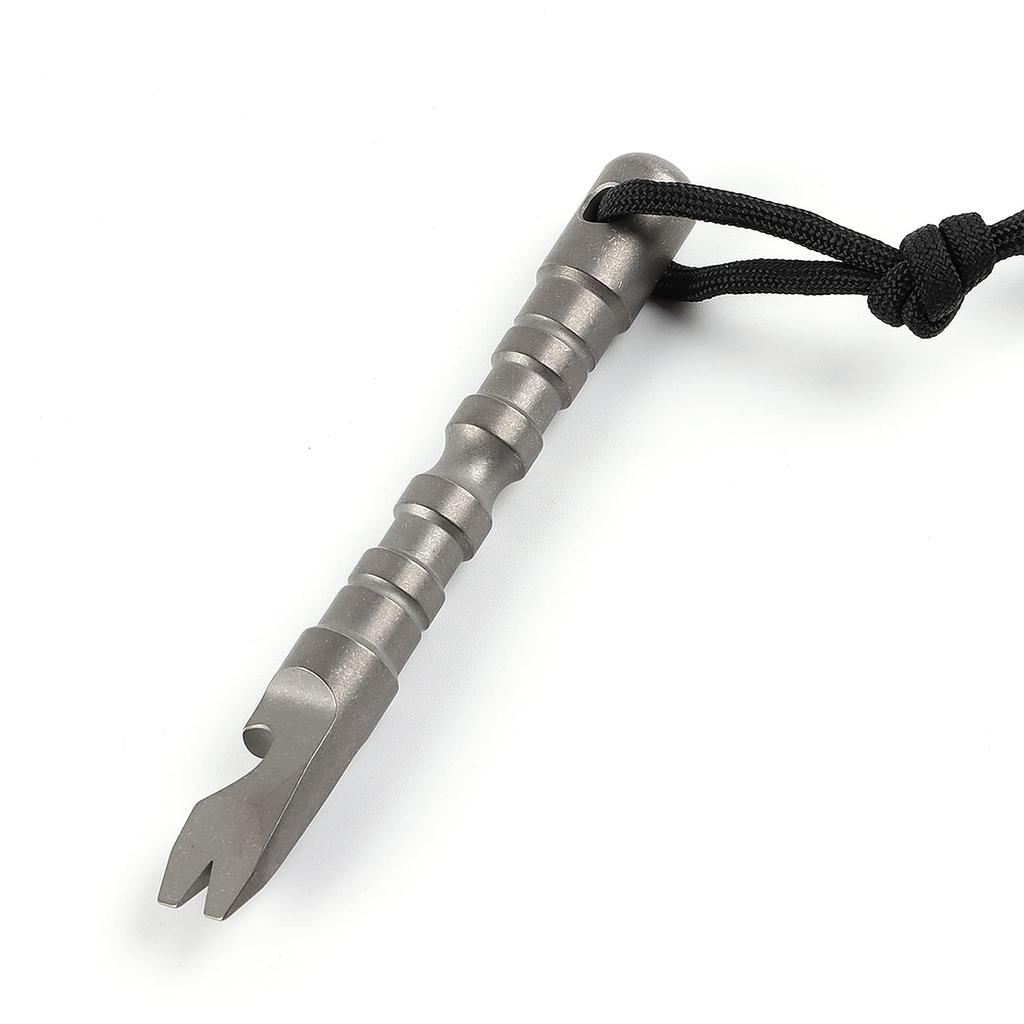 Многофункциональный инструмент Hamans Titanium Alloy EDC Pry Bar с функцией открывалки для бутылок и отвертки (Серый)