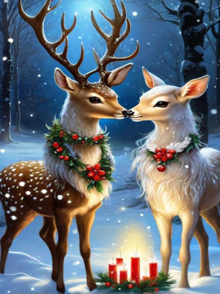 Рождественская алмазная картина Снежный олень Рождественская елка Снеговик Алмазная вышивка Картина Творческие поделки Домашний декор Подарок 5D DIY