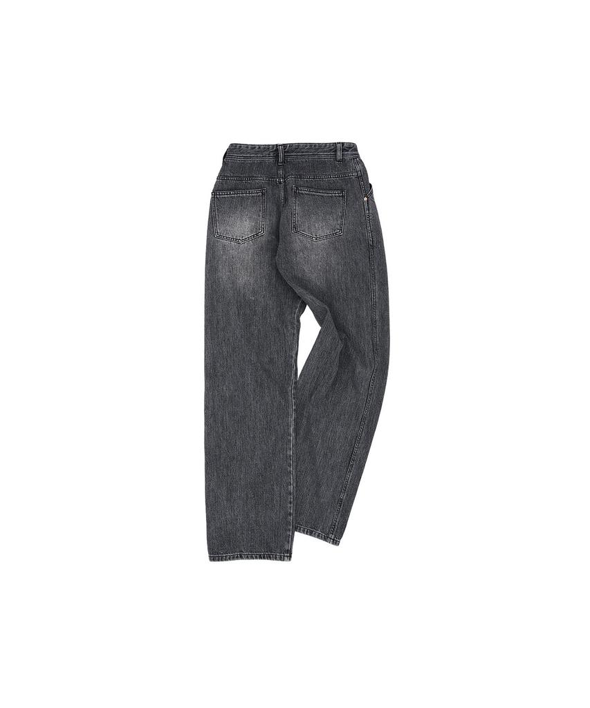 ADSB ANDERSSON BELL Wave Wide Leg Jeans Apa682M(Washed Black)