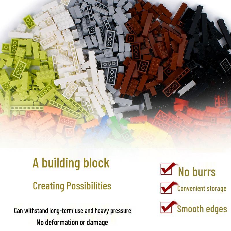 3x4 Large Building Block Accessories, 50g Minimum Order - Compatible with MOC and Lego