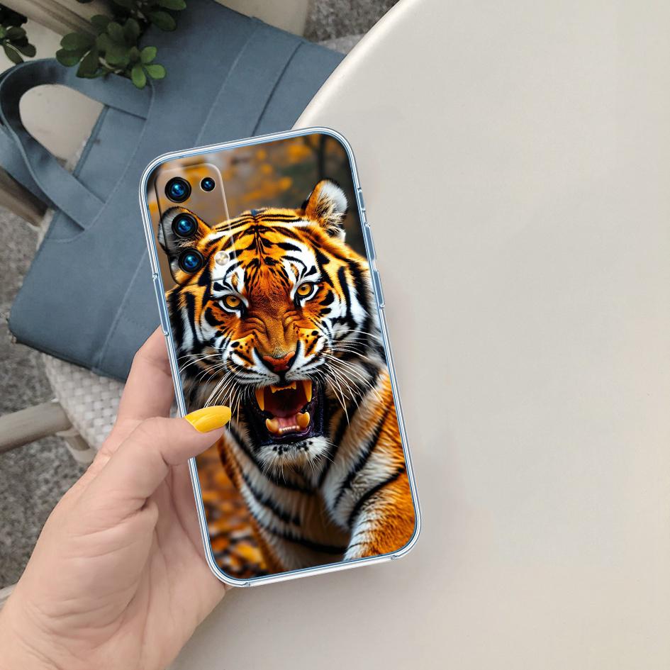 LO6 Чехол для телефона с животным тигром для Motorola Moto G10 G20 G30 G31 G32 G34 G35 G41 G42 G50 G51 G52 G55 G60 G60S G62 G71 G72 G75