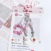 Y2K Creative Personality Kitten Keychain Cute Cartoon Cat Keyring Phone Lanyard Ins Style Girly Key Holder Camera Pendant