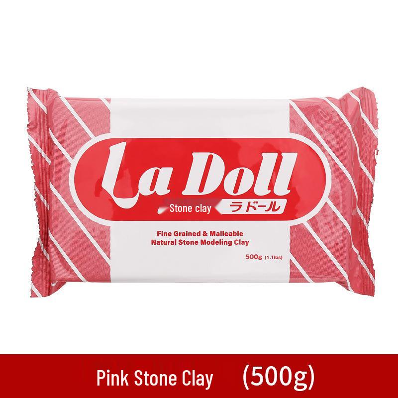 Набор белой самозатвердевающей глины Ladoll 500 г - DIY-глина для лепки фигурок, не требующая обжига