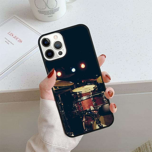 Чехол для телефона с рисунком барабанов Для iPhone 17 Air 13 12 14 15 16 Чехол Для Apple iPhone 17 Air 14 15 16 Pro Max 6S Plus Coque