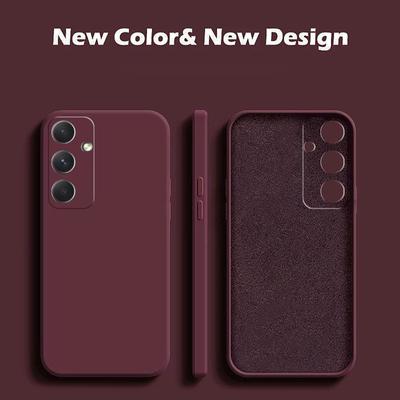 Роскошный жидкий силиконовый чехол для Samsung Galaxy A55 A 55 5G GalaxyA55 Square Case