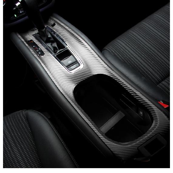 Стайлинг автомобиля, наклейки из углеродного волокна, центральная консоль, автомобильная панель передач, декоративные наклейки для HONDA HR-V HRV VEZEL 2015