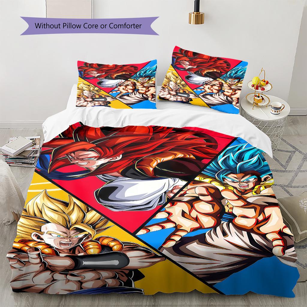 Dragon Ball New Pattern Bedding Set Soft Microfiber Duvet Cover Fashion Print