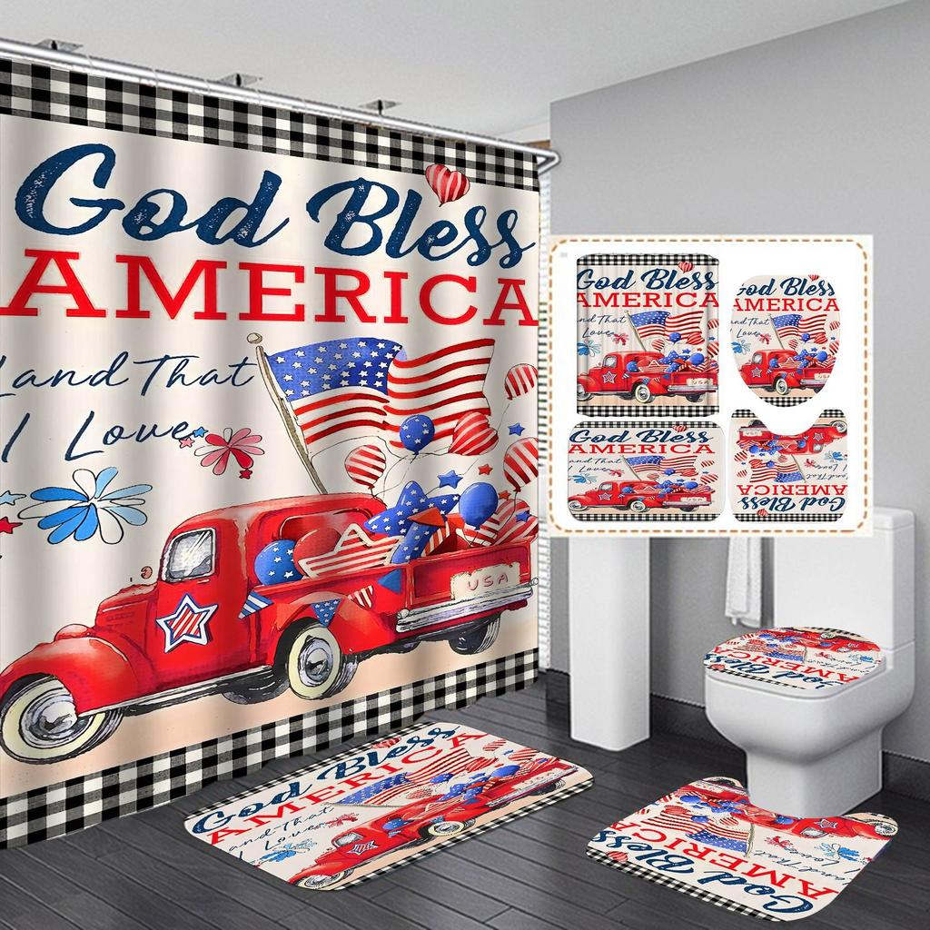 Водонепроницаемая и устойчивая к плесени занавеска для душа для ванной комнаты, разделение сухого и влажного воздуха, затемнение и теплая занавеска для душа, комплект из четырех предметов