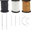 Набор для шитья кожи 0,8 мм 65 м нейлоновая вощеная нить ремонтный шнур DIY кожа швейная игла для кожаного брезента палатка обувь инструмент для ремонта
