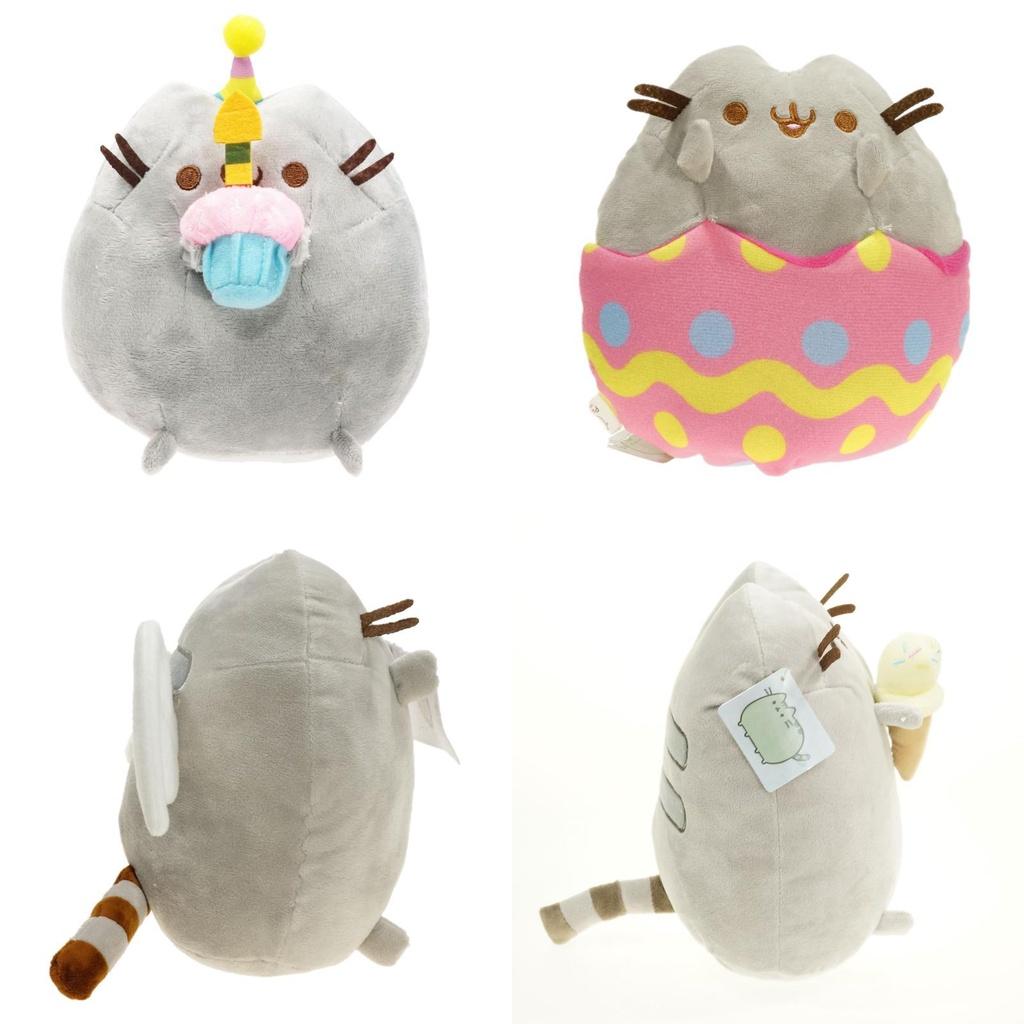 Adorable Pp Cotton Filling Cat Plush Doll In Rainbow, Angel Or Moon Cat Style