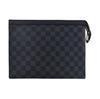 [Б/У] Pochette Voyage MM 'Черный холст Damier Graphite' - Очень хорошее состояние #ZIL740