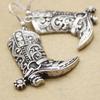 Cowboy Boot Ear Drops/Neck Jewelry Cowgirl Riding Boot Pendant Necklace/Earrings Handmade Ear/Neck Jewelry Ornament