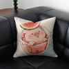 Милая свинка Летняя Подушка-сюрприз Наволочка Пылезащитная Наволочка Невидимая молния Шелковистый короткий плюш Чехол на подушку для дивана