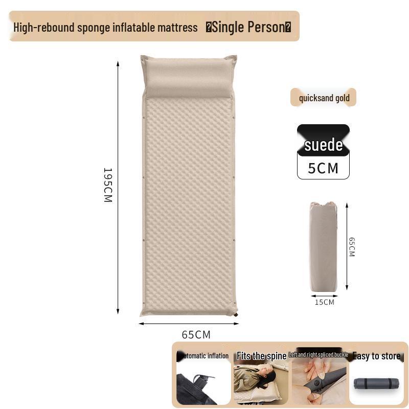 Inflatable-Free Car Mattress for Tesla Model Y/3: Rear Trunk Travel Bed for Camping