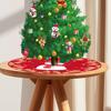 36 дюймов юбка для рождественской елки красная Санта снежинки снеговик олень юбка для рождественской елки праздничный декор для домашней вечеринки