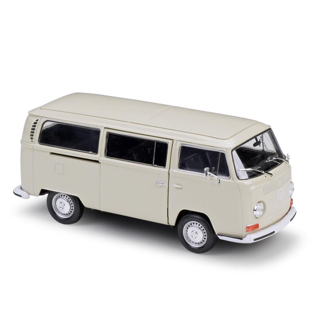 Volkswagen 1972 T2 Автобус Фургон 1:24 Модель из сплава Игрушка