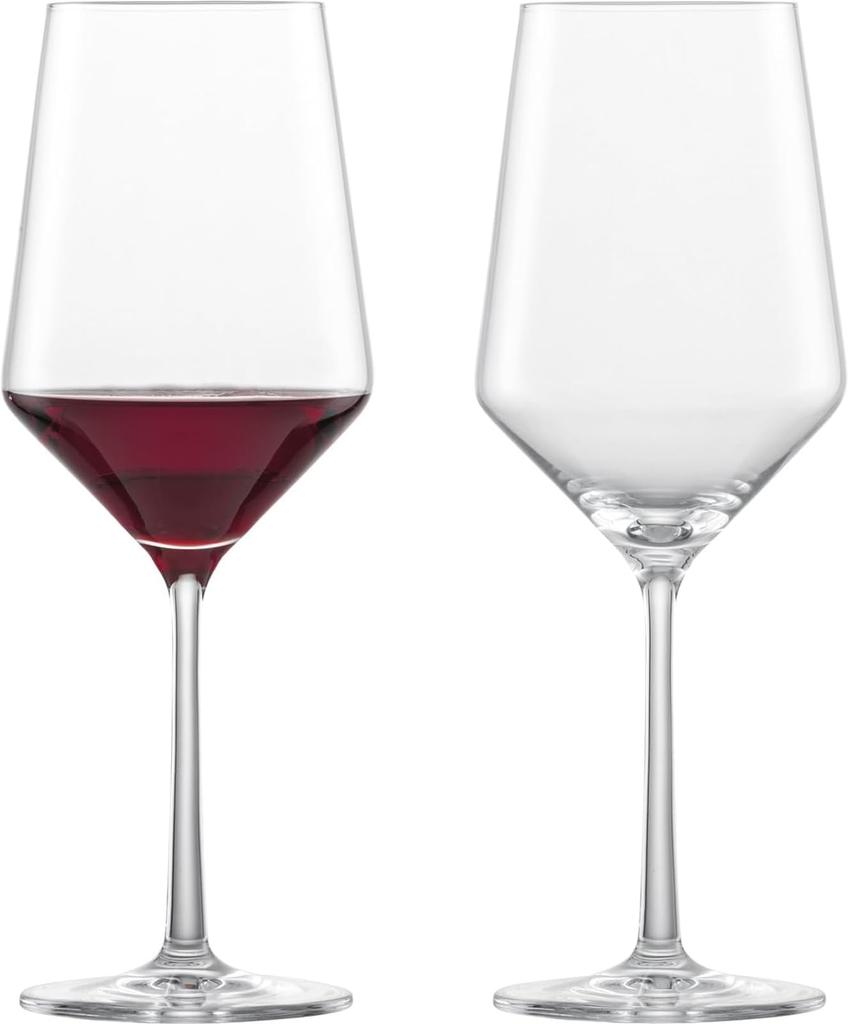 ZWIESEL GLAS Break-Resistant Wine Glasses for Pure Red Wine (Bordeaux) and Cabernet Sauvignon Blanc, Pair of 2, Machine-Made (m122315)