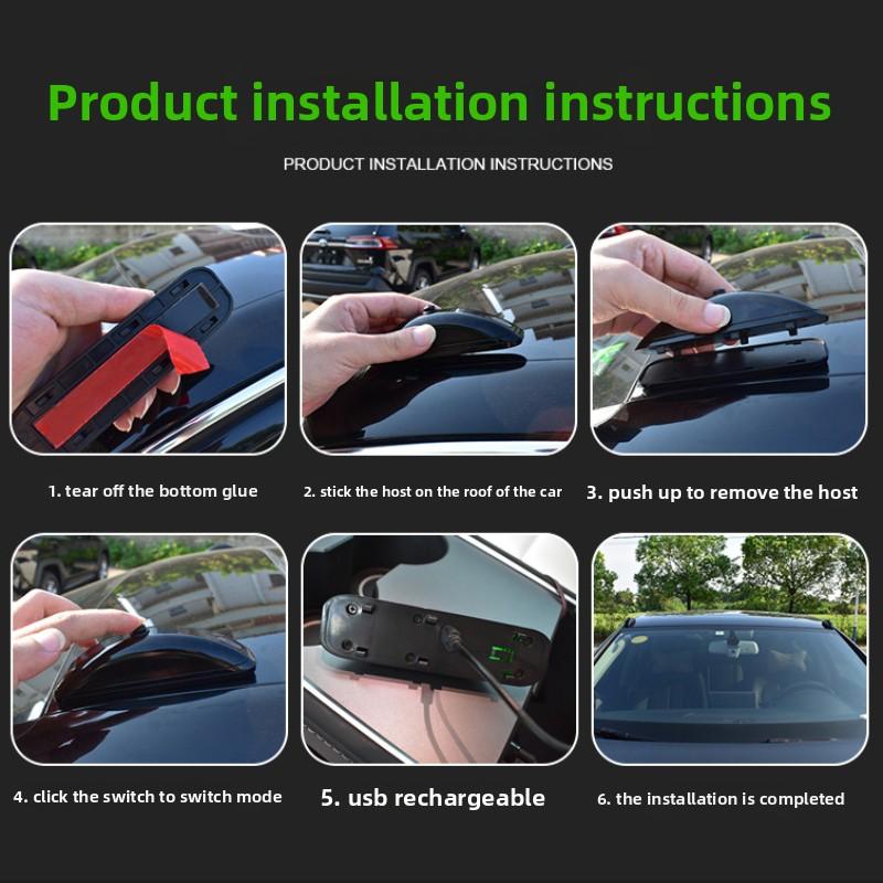 Автомобильный дистанционный пилотный фонарь Автомобильная лазерная пушка Дождь и туман Защита от столкновений сзади Помощь на высокой скорости Сигнальная лампа против усталости Мигающий свет