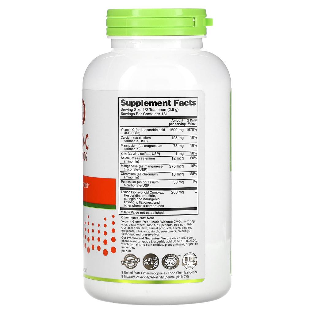 Immunity, Ascorbate Bio-C, Vitamin C with Bioflavonoids and Minerals, 454G (16Oz)