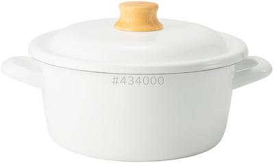 Кастрюля Fuji Enamel Cotton Plus, 20 см, Белая, CTP-20W.W (отсутствует)