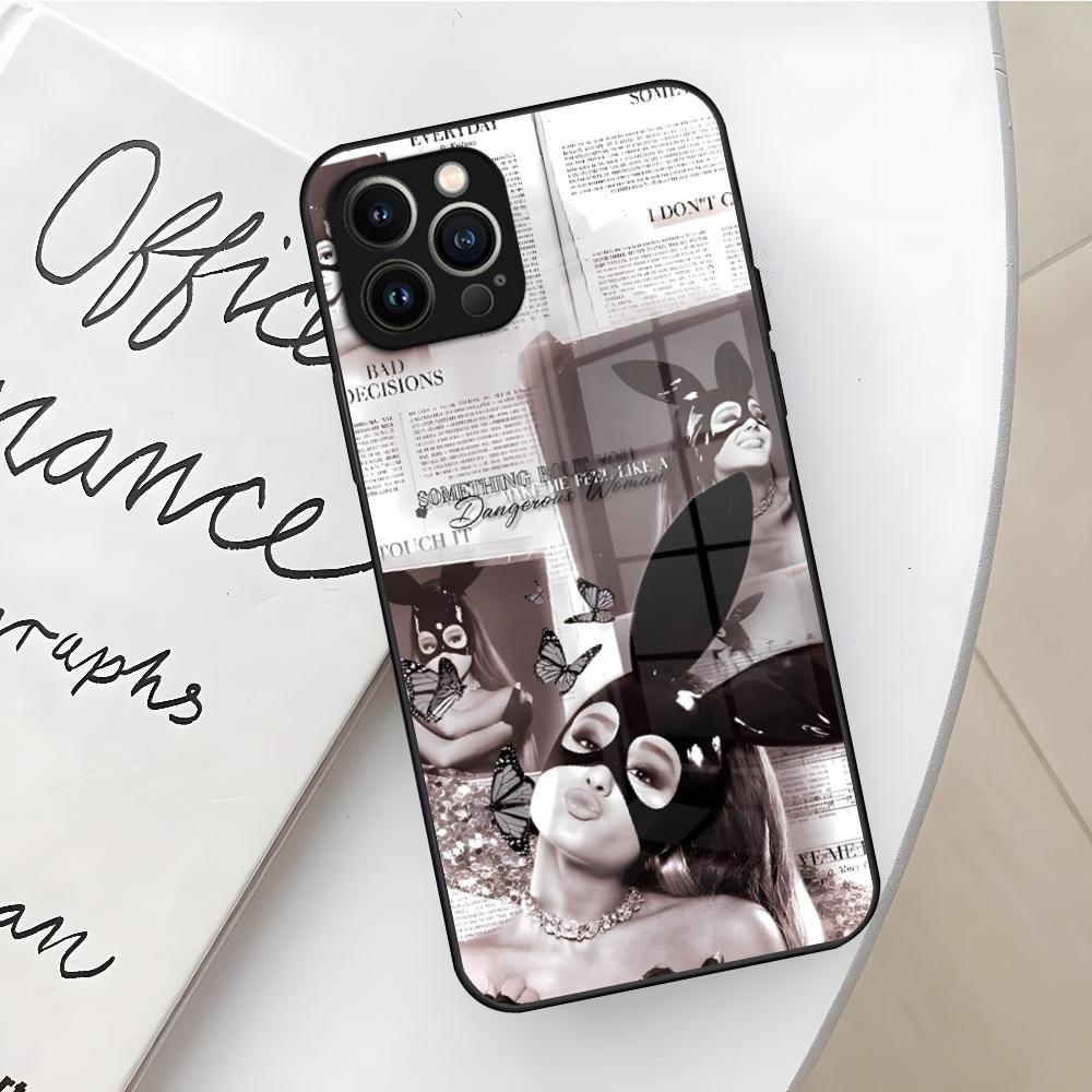 Чехол для телефона Арианы Гранде для Iphone 17 16 Air 15 14 12 11 13 Pro Max Mini X Xr Xs Se Стеклянный чехол Puls