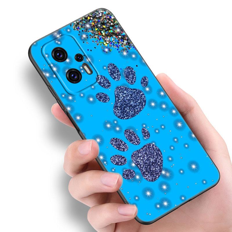Dog Paw Best Friends Phone Case For Xiaomi POCO F2 F3 M2 M3 M4 X3 X4 Pro NFC F4 GT 5G F1 X2 C3 C31 C40 M5S Soft TPU Black Cover