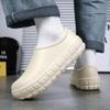 Fashion Winter Men's Slippers Plus Velvet Warm Water Proof Light Kitchen Chef Shoes Wear-resistant Work Slipper Home Mans Soft Sole