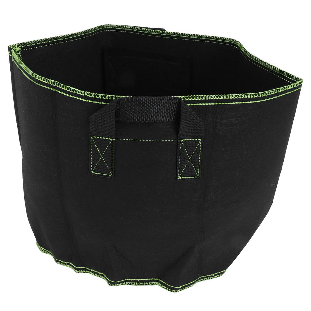 Plant Growth Bag Degradable NonWoven Vegetable Flower Planting Pot with Handles Black