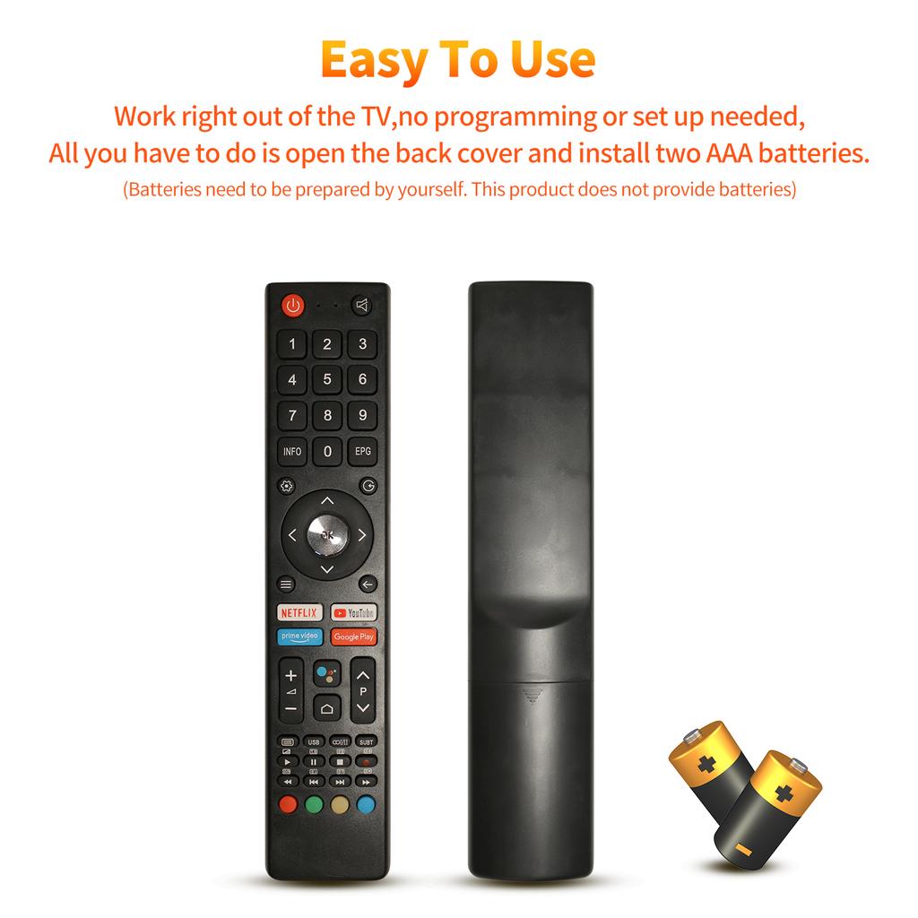 Новый пульт дистанционного управления GCBLTV02ADBBT для контроллера CHIQ Smart TV U55H7A U58H7A U43H7A со светодиодным пультом дистанционного управления Aiwa без голоса