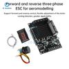 DC 6-72V 15A Brushless Motor Driver with Digital Display Forward Reverse Control Three-Phase ESC for Airplane Water Pump Fan
