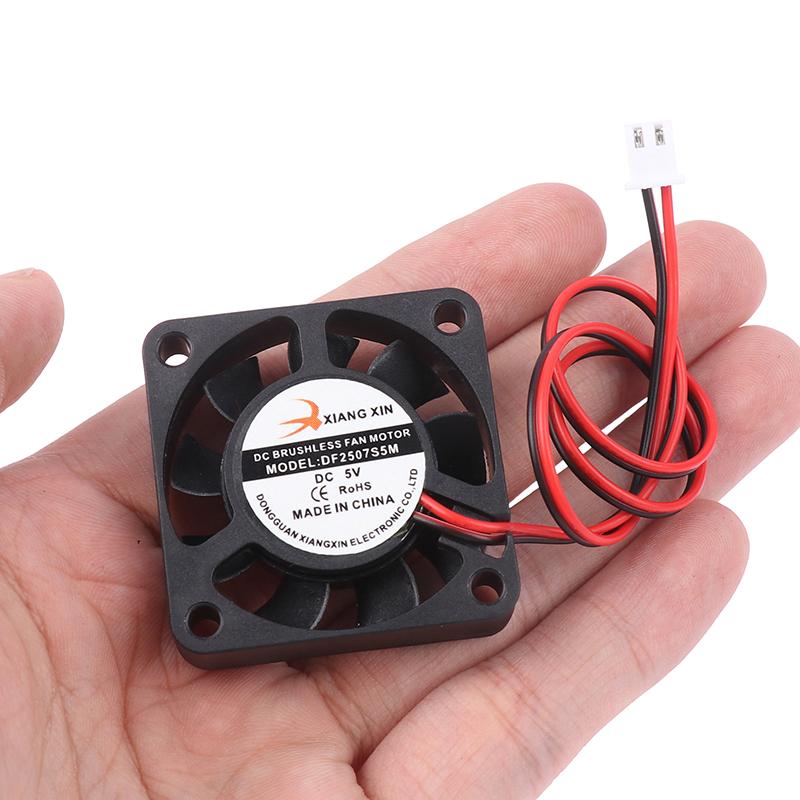 Инновационный и практичный ультра-миниатюрный бесщеточный вентилятор, электрический постоянный ток 5 В 2507, мини-микро крошечный охлаждающий вентилятор 2,5*2,5 см