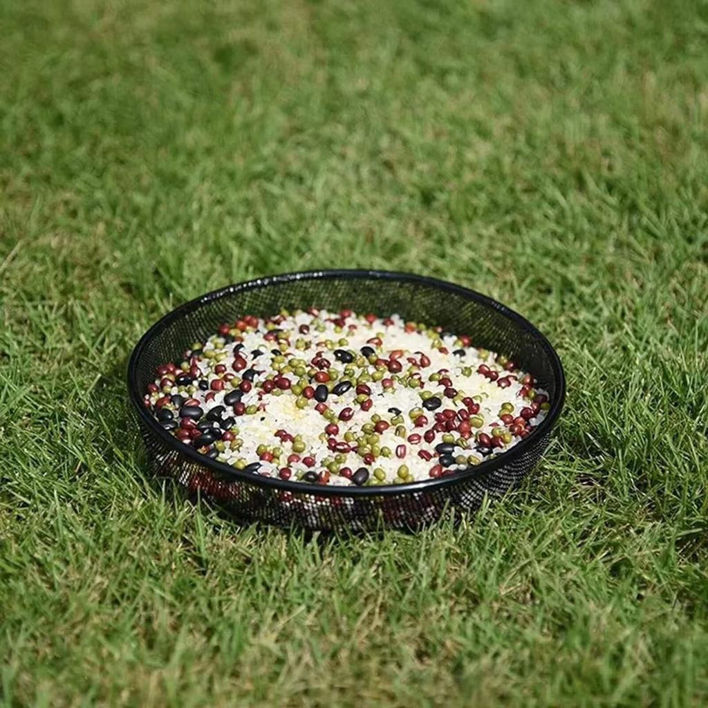 Bird Feeder Outdoor Bird Food Box Hanging Rainproof Automatic Bird Feeder Iron Art