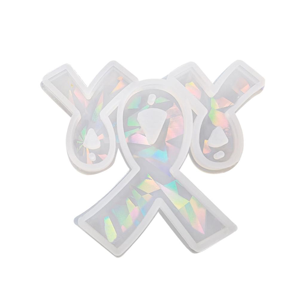 Ribbon Tie Shape Pendant Moulds Keychain Moulds with Holes Clay Mould Jewelry Tool Silicone Material for DIY Hand-Making