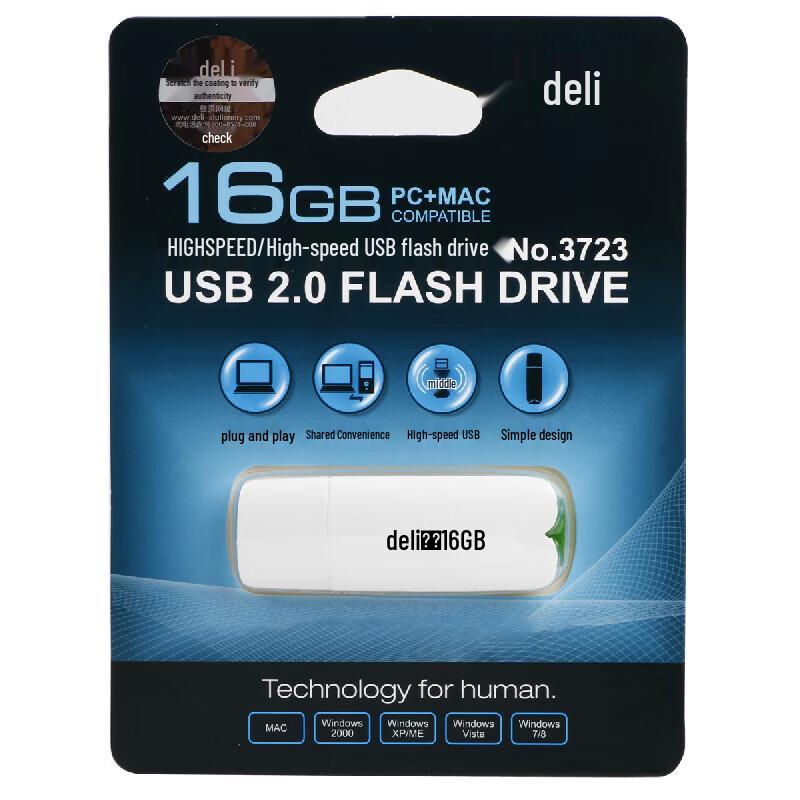 Deli 3723 16GB USB 2.0 Flash Drive