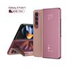 Магнитный кожаный складной чехол для чехлов Samsung Galaxy Z Fold 5, зеркальное покрытие, защитная пленка для экрана, противоударный чехол для телефона, 5G