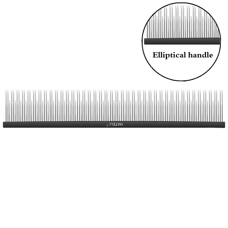 22cm Metal Pet Comb Cat Dog Hair Grooming Stainless Steel Comb Removes Loose Hair Tangles Professional Dog Grooming Supplies