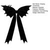 Decorative Ornaments for Porch Halloween Bat Bow Garden Decor Christmas Tree Topper Hanging Ornament Party Spooky Holiday Decoration Indoor Outdoor