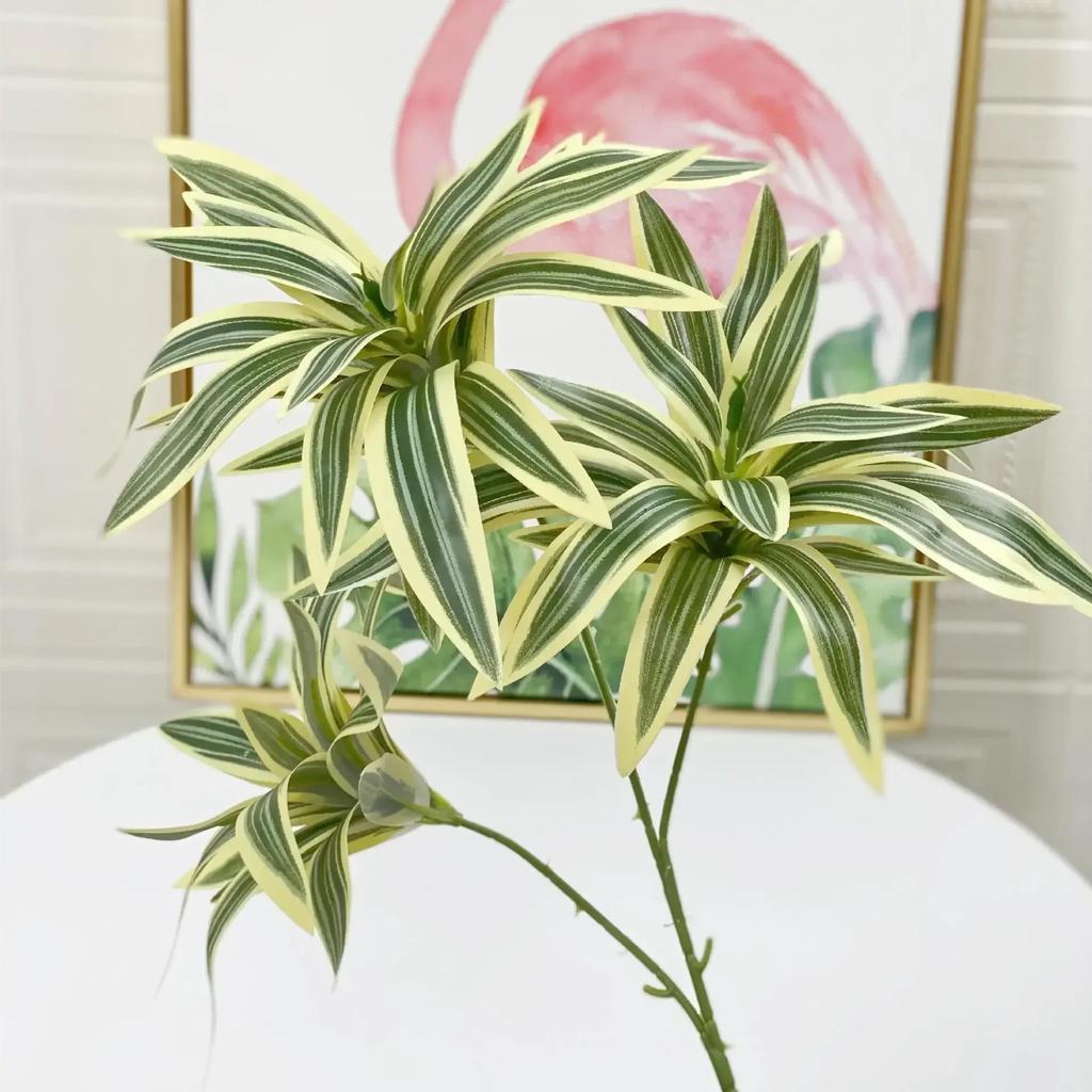 Лесная свадьба Имитация Растения Пластиковые Поддельные Листья Ветки Лилии Искусственные Зеленые Растения Горшечные Садовые Украшения Без Горшков