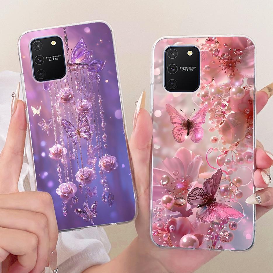 Чехол для Samsung Galaxy S10 Lite SM-G770F, Роскошный чехол с рисунком «Дерево и бабочки», Мягкий силиконовый чехол для телефона, Сумки для Samsung S10 Lite