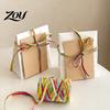 Biodegradable Paper Rope for Wrapping Colorful Raffia Packaging String, Flexible Twine Floral Bundling Multi Color Holiday Decorations Rope,