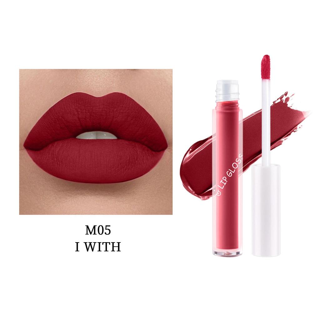 LAMUSELAND Keep Smile Водостойкая матовая жидкая помада, долговечная антипригарная чашка, блеск для губ, пухлое масло для макияжа губ, 1,5 г