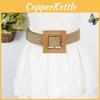 Rope Waist Weave Round Buckle Square Buckle Women Single Loop Waist Gift Belt