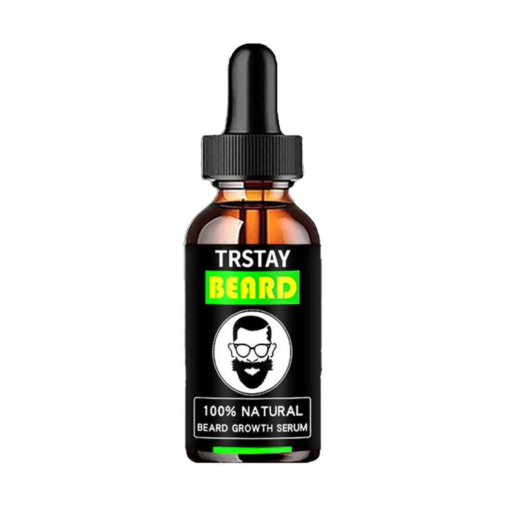 Beard Growth Liquid Promotes Beard Growth Thicker and Thicker Men's Beard Oil Moisturizing and Moisturizing Beard Essence
