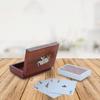 Shriji Crafts Wooden Playing Card Deck Holder Box with Elephant Design