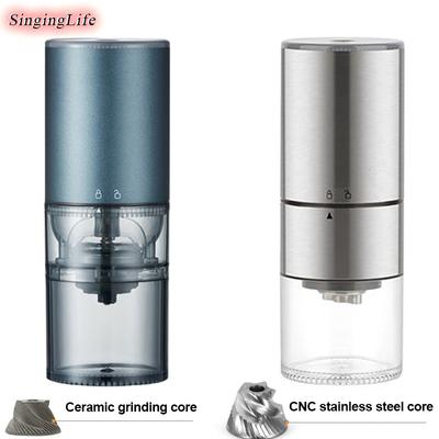 Электрическая кофемолка Type-C с зарядкой, портативная автоматическая кофемолка с керамическим/нержавеющим стальным сердечником